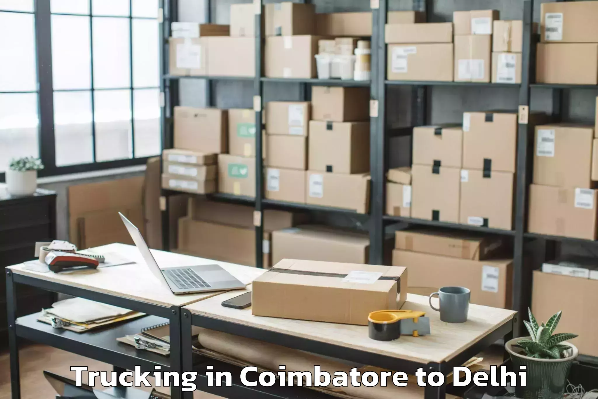 Top Coimbatore to Omaxe Connaught Place Trucking Available